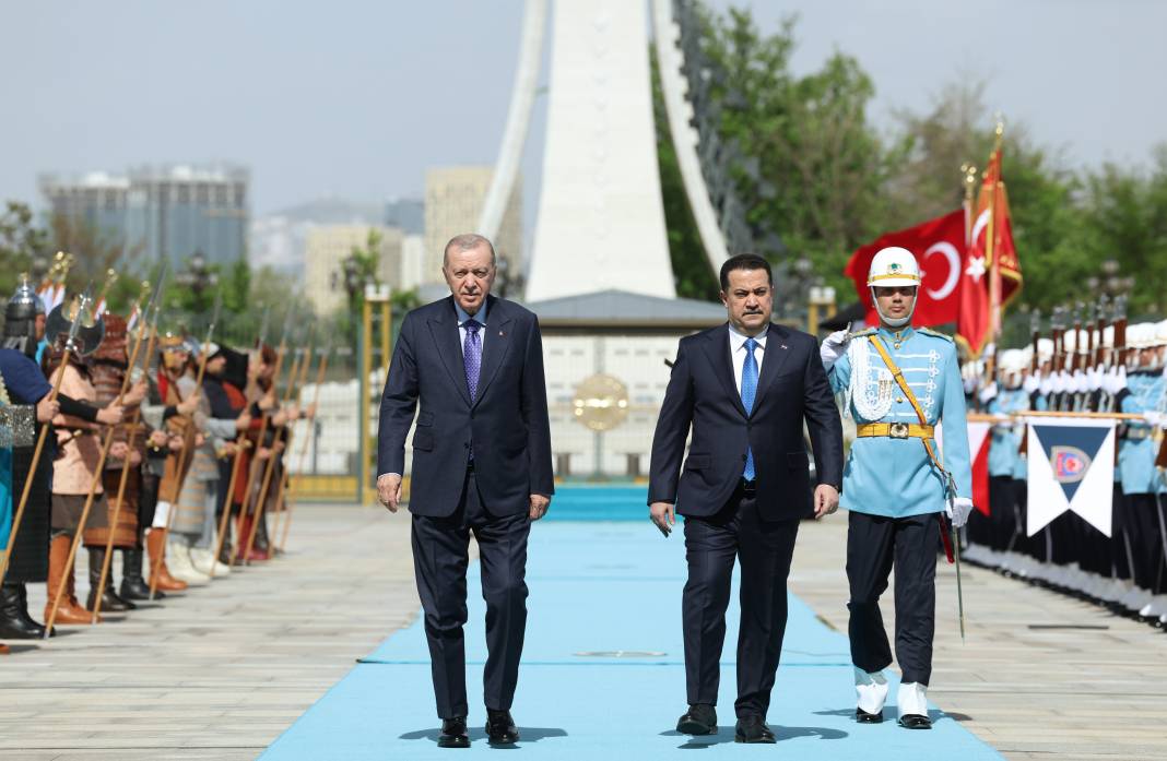 Irak Başbakanı Ankara’da! Külliye’de resmi tören: Sudani’den güç birliği mesajı... 31